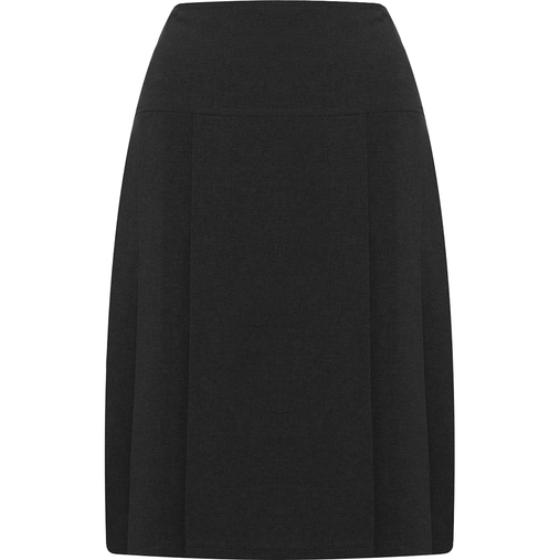 Henley Pleated Skirt (Banner) Black Front