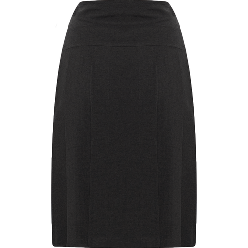 Henley Pleated Skirt (Banner) Black Back Henley Pleated Skirt (Banner) Black Back