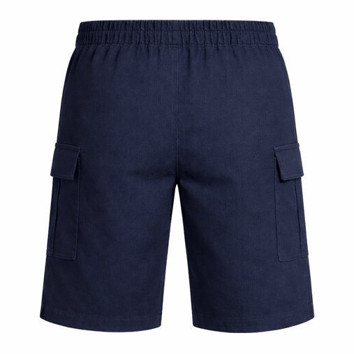 Boys Pull-On Elasticated Waist Cargo School Shorts