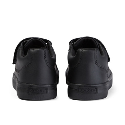 Kickers Tovni Trip Junior leather black school shoes inner lining detail