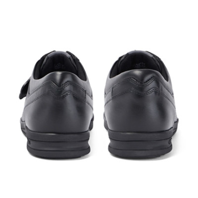 Kickers Troiko Lace Leather Adult Mens School Shoes Black inner lining detail
