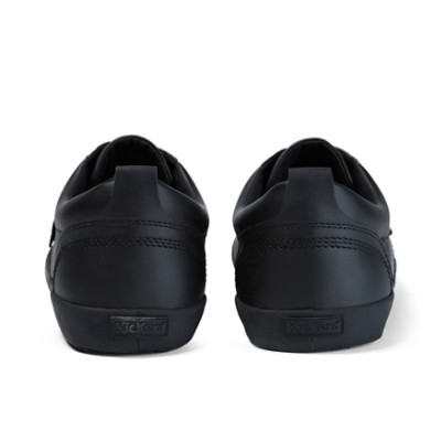 Kickers Kariko Gibb Leather Adult Mens School Shoes Black inner lining detail