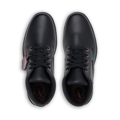 Kickers Kelland Lace Boot Leather Youth School Boots Black sole detail