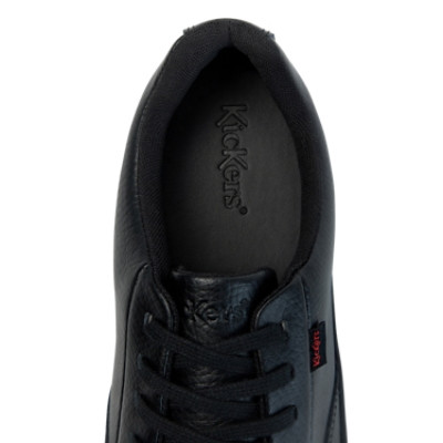 Kickers Tovni Tumble Leather Mens Shoes Black pair view