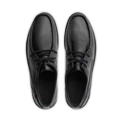 Kickers Reasan Moc Leather Mens Shoes Black sole detail