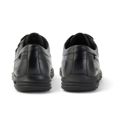 Kickers Reasan Moc Leather Mens Shoes Black inner lining detail