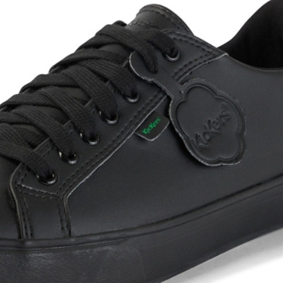 Kickers Tovni Lacer Vegan Mens Shoes Black side view detail