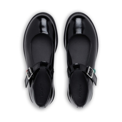 Kickers Finley Mary Jane Patent Leather Womens Shoes Black sole detail