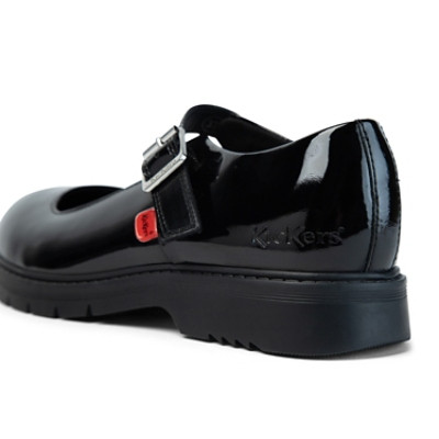 Kickers Finley Mary Jane Patent Leather Womens Shoes Black pair view