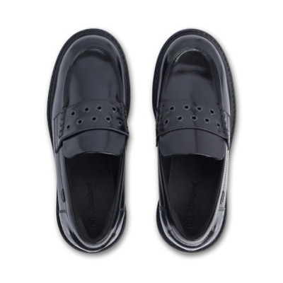 Kickers Kori Loafer Rivet Leather Womens Shoes Black sole detail