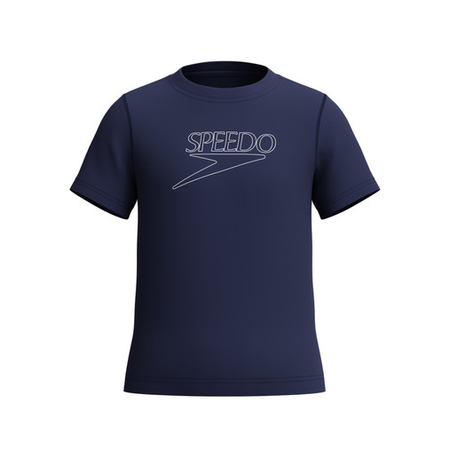 Speedo Unisex Short Sleeve Classic Logo Rash Guard