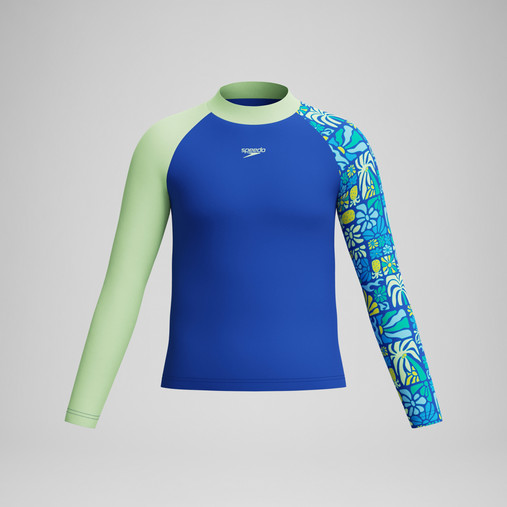 Speedo Long Sleeve Print Rash Guard