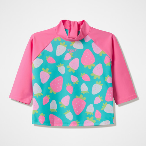 Speedo Junior Infant Printed Long Sleeves Rash Guard