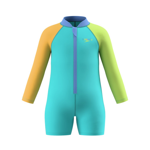 Speedo Junior Long Sleeves Colour Block Zip