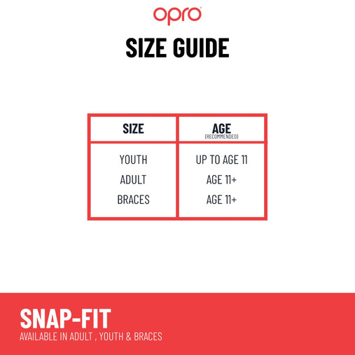OPRO Snap-Fit Braces Mouthguard