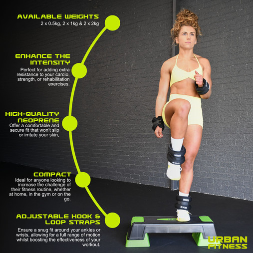Urban Fitness Neoprene Ankle/Wrist Weights