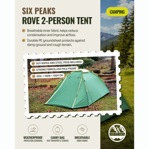 Six Peaks Rove 2-Person Tent