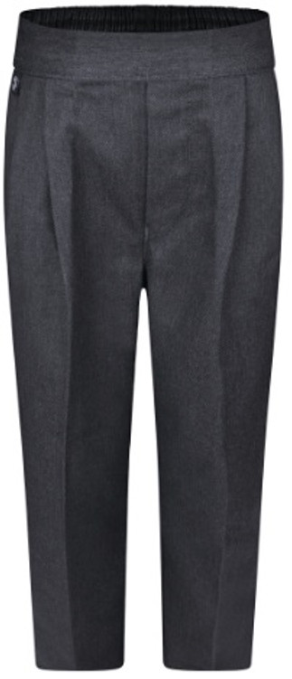 Boys pull on trousers by Innovation – full elastic waist, mock fly, stain resistant Teflon finish