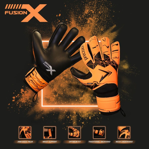 Precision Fusion X Flat Cut Essential Goalkeeper Gloves