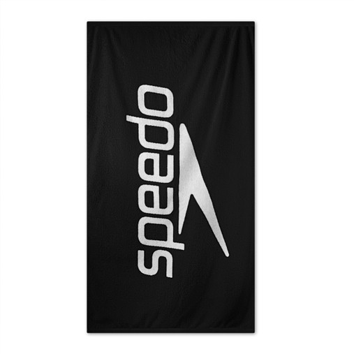 Speedo Logo Towel in Black