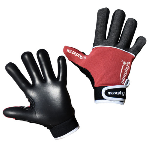 Murphy's V2 Gaelic Gloves Junior in Grey/Maroon/White