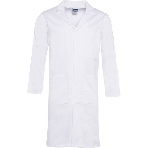 Lab Coat (Banner) in White