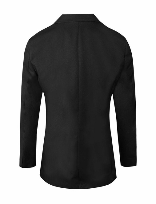 Girls S-Cut Fitted Blazer (Banner) in Black