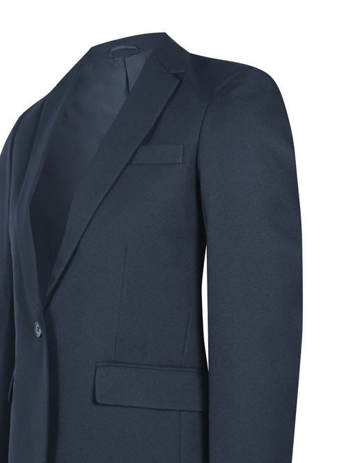 Girls Signature Fitted Blazer (Banner) in Navy
