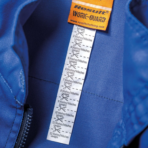 Two-tone lightweight cargo work trousers with thigh pockets and orange reflective pull tabs