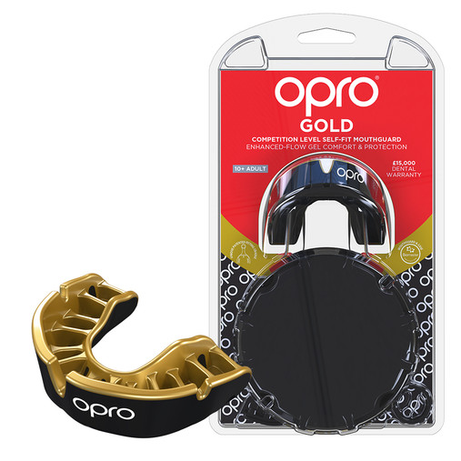 GOLD Gen 4 Junior & Adult Mouthguard Gum Shield (Opro)