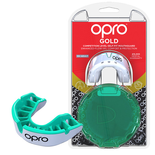 GOLD Gen 4 Junior & Adult Mouthguard Gum Shield (Opro)