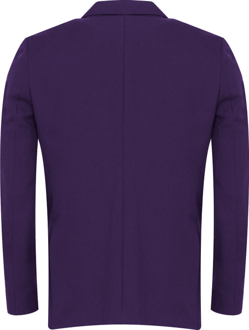 Ziggys Zip Entry Blazer (Banner) Purple Back