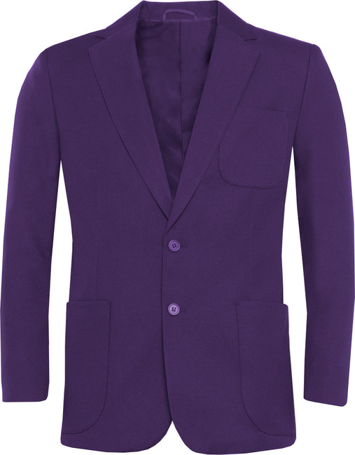 Ziggys Zip Entry Blazer (Banner) Purple Front