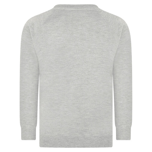 Crew Neck Sweatshirt (Zeco) (SS3120) Lt Grey Back