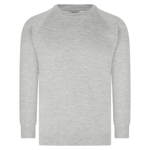 Crew Neck Sweatshirt (Zeco) (SS3120) Lt Grey Front