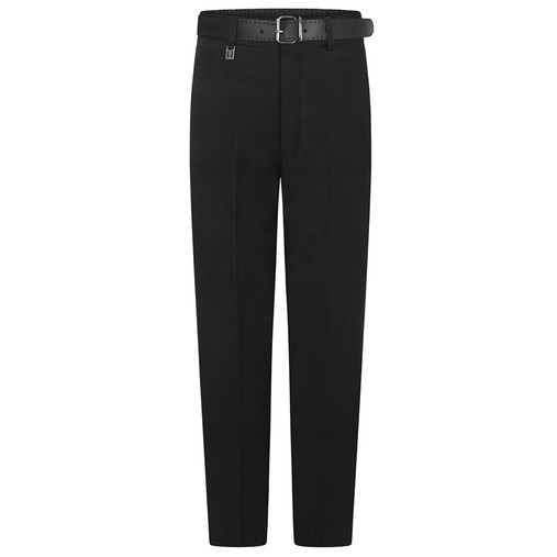 Boys, Elastic Belted Trouser (Zeco) (BT3056) Black