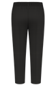 A high-resolution back view image of boys’ black plus size school trousers on a transparent background, ideal for product listings or promotional content. These trousers are tailored with a wider fit and an elasticated waistband across the back, ensuring comfort throughout the school day. The design features a clean silhouette with no back pockets, allowing for a neat, low-maintenance uniform option. Crafted in a rich black fabric that meets most school uniform standards, the trousers offer a sturdy, reliable fit for active students.