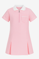 Soft, pretty, and practical — this pink gingham schoolwear dress features a white collar, zip fastening, and pleats for classic uniform style with a fun seasonal colour.