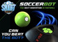 Smart Ball Soccer Bot in motion on an indoor pitch, showcasing LED lights and interactive play – ideal for tech-savvy football training.