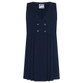 Four Button Pinafore (Zeco) (GP3028) Girls navy four-button V-neck school pinafore dress with box pleats, sleeveless style and traditional schoolwear design. Four Button Pinafore (Zeco) (GP3028) Girls navy four-button V-neck school pinafore dress with box pleats, sleeveless style and traditional schoolwear design.