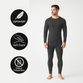 Men’s 2-Pack Thermal Underwear Set – Long Sleeve Top & Long Johns, Winter Base Layers