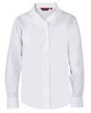 TPB423 Girls Regular Fit - Non - Iron - Twin Pack Long Sleeve Revere Blouse - White - White