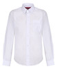 TPS210 Boys Long Sleeve Non-Iron Shirt - Regular Fit - White - Twin Pack - White