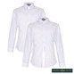 Boys Long Sleeve Non-Iron School Shirt - Slim Fit - 2 Pack (Winterbottom) - 2 Pack