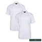 Boys Short Sleeve Non-Iron School Shirt - Slim Fit - 2 Pack (Winterbottom) - 2 Pack