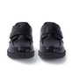 Kickers Reasan Strap Leather Youth Boys School Shoes Black back view