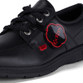 Kickers Kelland Lo Lace Leather Adult School Shoes Black side view detail