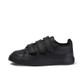 Kickers Tovni Trip Leather Infant School Shoes Black angled front view