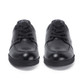 Kickers Troiko Lace Leather Youth Boys School Shoes Black back view