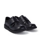 Kickers Kick Lo Leather Junior School Shoes Black top view